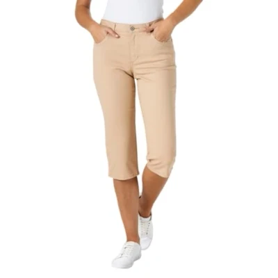 Image of Lee Women&#039;s Relaxed Fit Capri Pant Beige 8 US