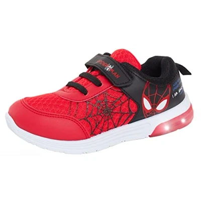 Image of Boys Spiderman Light Up Trainers Red EU 31 / UK 12