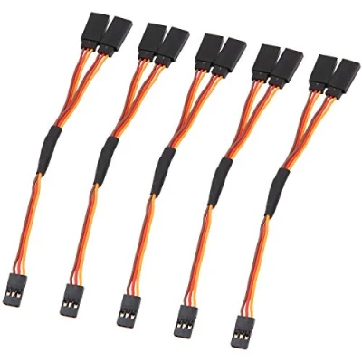 Image of 5pcs 150mm Y Type Extended Line Extension Lead Wire Cable for Futaba JR Harness Servo