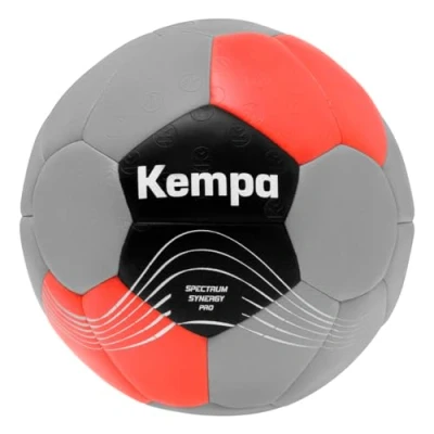 Image of Kempa Spectrum Synergy Pro, Adults Handball ball, gris froid/rouge chaud, 3