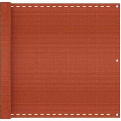 Image of vidaXL Balcony Screen Orange 90x500 cm HDPE