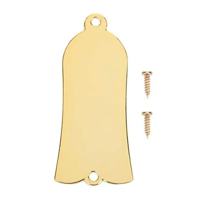 Image of Guitar Truss Rod Cover, Gold Plated Metal Cover with Screws(Gold)