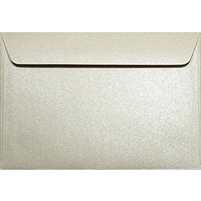 Image of Netuno 25 Beige Pearlescent envelopes DIN C6 114x162mm 4.49x6.39 inches 120gsm Majestic Sand gummed Straight Flap no Window Pearly metallised for Invitations Wedding Greeting Cards Letter Flyers