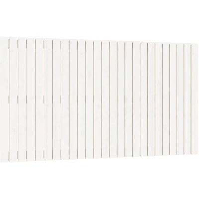 Image of vidaXL Wall Headboard White 159.5x3x90 cm Solid Wood Pine