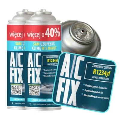 Image of A/C FIX R1234yf Air conditioning refill 2x235 g Car gas cartridge ECO