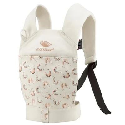 Image of manduca Doll Carrier Suitable for Toddlers from 18 Months Organic Cotton Baby Dolls &amp; Cuddly Toys