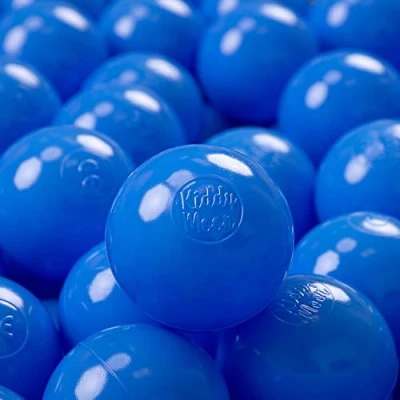 Image of KiddyMoon 50 ∅ 7Cm/2.75In Soft Plastic Play Balls For Children Colourful Certified Made In EU, Blue