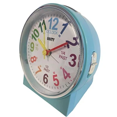Image of Unity Children&#039;s Beep Alarm Clock 49027, Baby Blue, 10.5 x 6.5cm