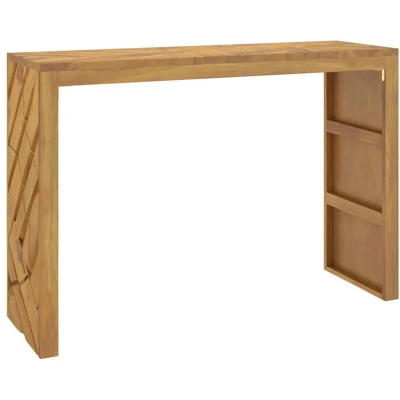 Image of vidaXL Console Table 110x35x75 cm Solid Wood Teak