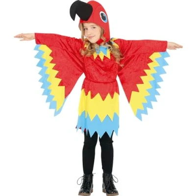 Image of FIESTAS GUIRCA Parrot Fancy Dress Costume Child Age 5 6 Years