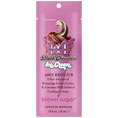 Image of Tan Inc Brown Sugar Double Dark Black Chocolate Ice Cream 400X Bronzer with Cooling (22ml)