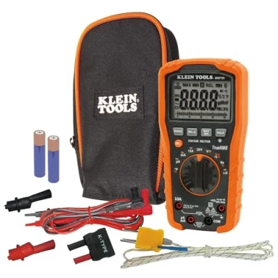 Image of Digital Multimeter TRMS/Low Impedance, Auto Ranging 1000V Klein Tools MM700, Black/Orange