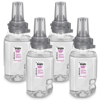 Image of GOJO ADX 7 Antibacterial Foam Handwash, Plum Fragrance, 700 mL Hand Soap Refill for Push Style Dispenser (Case of 4) 8712 04