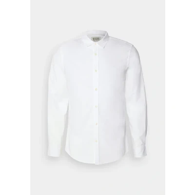 Image of Scotch &amp; Soda Men&#039;s Core Poplin Solid Shirt, Bright White, XXL