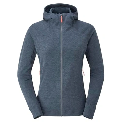 Image of Rab Women&#039;s Nexus Hoody Full Zip Lightweight Fleece Jacket for Trekking &amp; Climbing Steel Medium