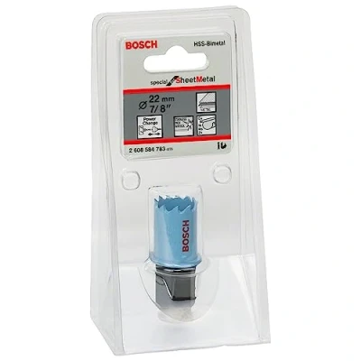 Image of Bosch Professional Hole Saw Special for Sheet Metal (for Stainless and Steel Sheets, Ø 22 mm, Accessories Drills)