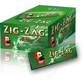 Image of Zig Zag 160 Green King Size Rolling Papers 5 Books Of 32