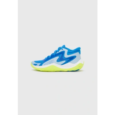Image of Under Armour JET &#039;25 Basketball shoes, Size: 10.5, Blue/grey/orange shoes