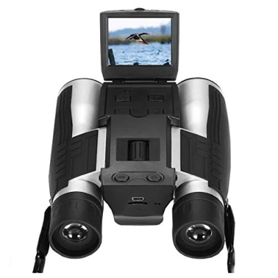 Image of Digital Camera Binoculars, Eoncore 2 LCD Display Binoculars for Adults 12x32 5MP Video Photo Recorder Bird Watching Hunting Sports Games 16GB TF Card