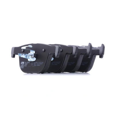Image of 34206799813, 34216850570 Brake pad set FEBI BILSTEIN 16867 Rear Axle prepared for wear indicator with piston clip BMW: 3 Touring, Saloon, 4 Coupe