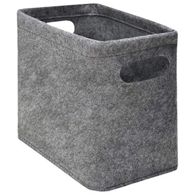 Image of DuneDesign Toiletpaper Storage Felt Box for 4 Toilet Rolls Bathroom Decoration Storing Case Grey