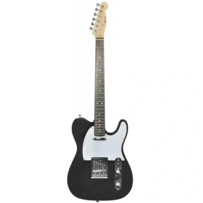 Image of CAL62 Electric Guitar Black Gloss Classic Design, Dynamic Tone from 2 Single Coil Pickups