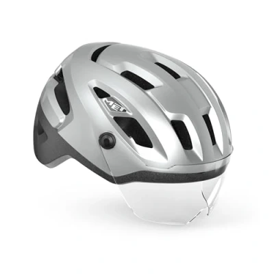 Image of MET Intercity MIPS Urban Cycling Helmet In Reflective Size Small (52 56 cm)