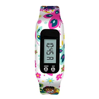 Image of Disney Girls Digital Quartz Watch with Silicone Strap ENC4027