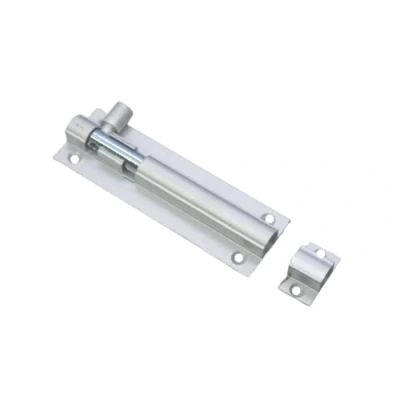 Image of Vibe 25mm Barrel Bolt Straight 63mm x on Satin Anodised Aluminium, Surface Mounted Door Bolt, Sliding Lock, Lock Bolts for Securing Internal Doors Bedrooms, Bathrooms, and Cupboards