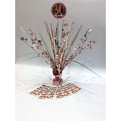 Image of Alandra Birthdays RG Personalised Table Centre, Rose Gold