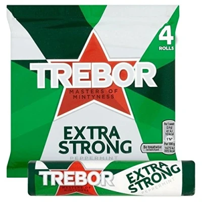 Image of Trebor Extra Strong Peppermint Mints Pack of 6, 41g.
