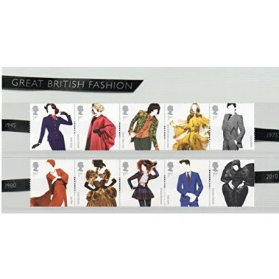 Image of 2012 Great British Fashion Stamps in Presentation pack