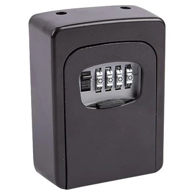 Image of Black Combination Key Safe with Shackle By Pro User
