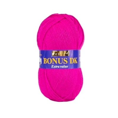 Image of Hayfield Bonus DK Double Knitting Yarn, Magenta (564), 100g by Sirdar