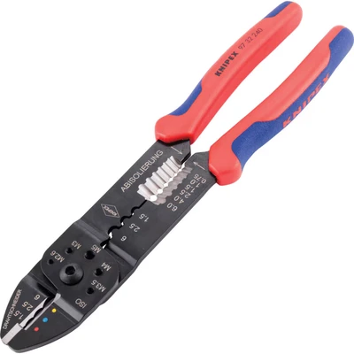 Image of Knipex Crimping Pliers Black Lacquered Multi component Grip 240mm