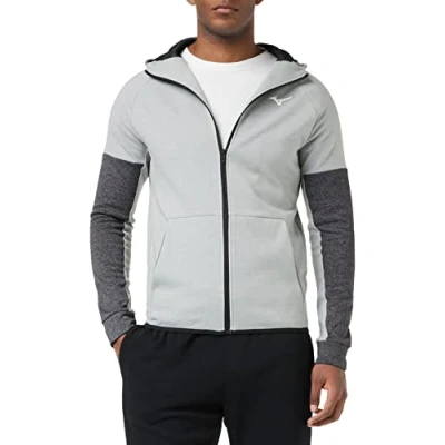 Image of Mizuno Men&#039;s RB Sweat Hoodie Training, Gray/Black, L