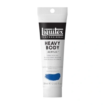 Image of LIQUITEX 8870157 Professional Heavy Body Acrylic Paint, Cobalt Blue Hue, 59ml Tube