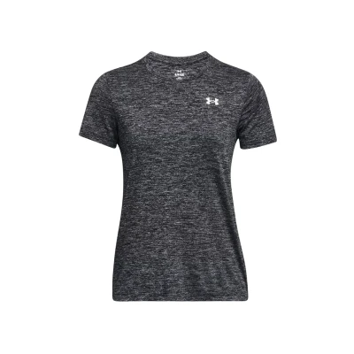 Image of Under Armour Women&#039;s Tech Short Sleeve Crew Twist, Comfortable T Shirt with Fast Drying Material, Breathable Sports for Women Black