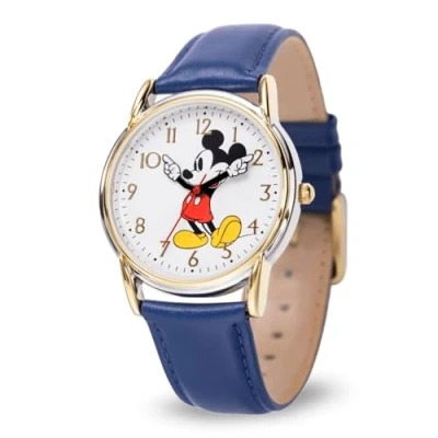 Image of Disney Unisex Adults Analog Japanese Quartz Watch with Leather Strap WDS001238