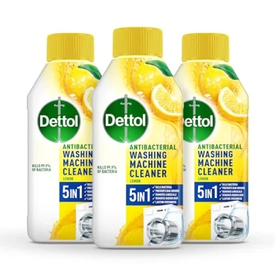 Image of Dettol Lemon Breeze Washing Machine Cleaner, 250 ml, Pack of 3