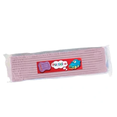 Image of Plasticine One Colour Slab 400g Soft Pink, Modelling Compound for Professional Animators and Model Makers, Never Dries Out, Make Sculptures, Models Stop Motion Animations
