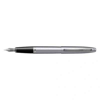 Image of CROSS Calais Satin Chrome Fountain Pen with Stainless Steel Medium Nib