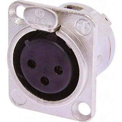 Image of Neutrik NC3FD L 0 1 3 Pole Female XLR Chassis Connector, Nic