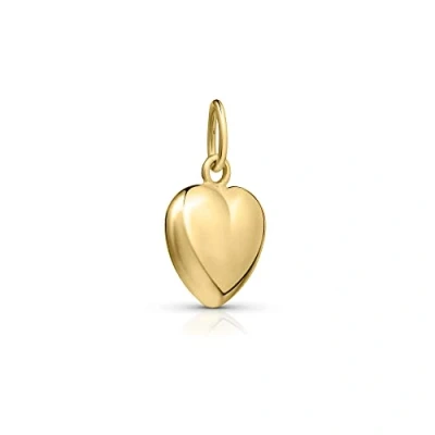 Image of Amberta Allure Women 9ct Gold Pendant: Hollow Heart Pendant