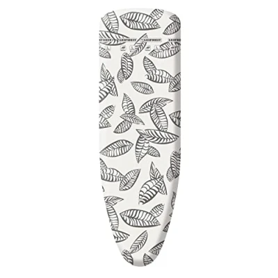 Image of Leifheit Perfect steam L/Universal Ironing Board Cover, max. 140x45cm, for stations, ideal heat distribution through perforation, Iron Cover with elasticated waistband