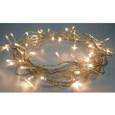 Image of Christmas Concepts® 50 Warm White LED Lights Static with 5M Clear Cable Home Indoor/Outdoor Lighting