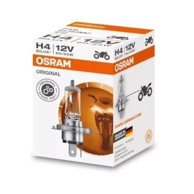 Image of OSRAM ORIGINAL H4, halogen headlamp bulb, 64193, 12V, folding carton box (1 piece), Orange