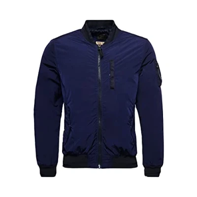 Image of Superdry Men&#039;s New Military Bomber JKT Jackets, Eclipse Navy, 4XL