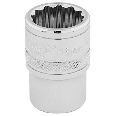 Image of Draper HI TORQ� 12 Point Socket, 1/2&quot; Sq. Dr., 18mm