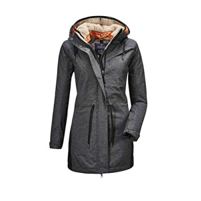 Image of G.I.G.A. DX Women&#039;s Limitlos Wmn Prk A Casual functional parka with zip off Hood, womens, hood., 35926 000, Anthracite denim, 42
